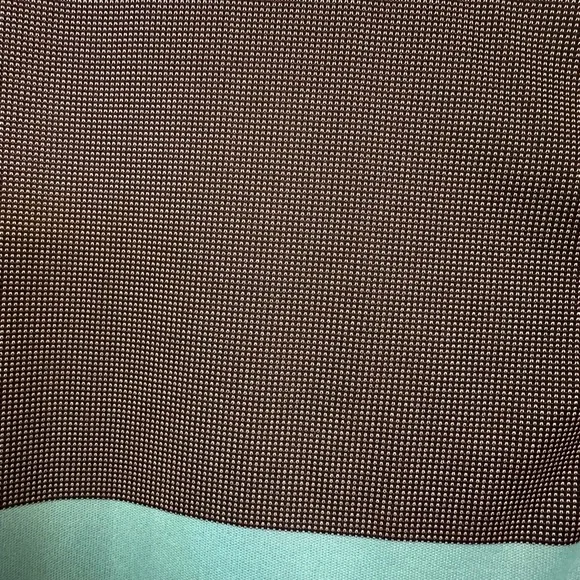 FOOTJOY GOLF ENGINEEREDNAILHEAD JACQUARD MENS POLO SHIRT BLACK, WHITE, & AQUA LG - Picture 5 of 11